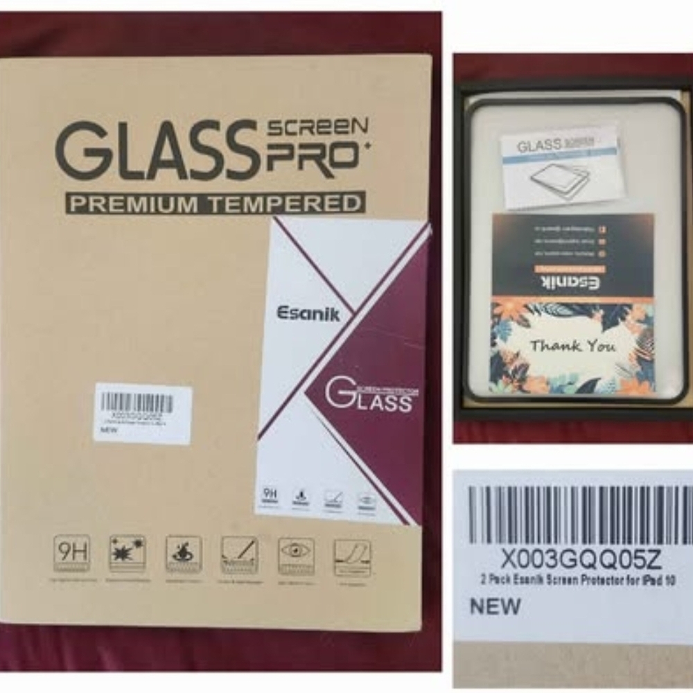 Esanik Glass Screen Protector for iPad 10. $12